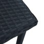 vidaXL Mesita de centro de jardín ratán sintético negro 40x40x40 cm vidaXL Mesita de centro de jardín ratán sintético negro 40x40x40 cm