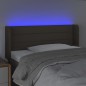 vidaXL Cabecero con LED de tela gris taupe 83x16x78/88 cm vidaXL Cabecero con LED de tela gris taupe 83x16x78/88 cm