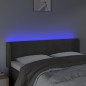 vidaXL Cabecero con LED de terciopelo gris oscuro 147x16x78/88 cm vidaXL Cabecero con LED de terciopelo gris oscuro 147x16x78/88 cm