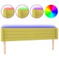 vidaXL Cabecero con LED de tela verde 163x16x78/88 cm vidaXL Cabecero con LED de tela verde 163x16x78/88 cm
