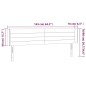 vidaXL Cabecero con LED de terciopelo gris oscuro 163x16x78/88 cm vidaXL Cabecero con LED de terciopelo gris oscuro 163x16x78/88 cm