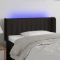 vidaXL Cabecero con LED de tela negro 83x16x78/88 cm vidaXL Cabecero con LED de tela negro 83x16x78/88 cm