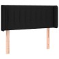 vidaXL Cabecero con LED de tela negro 83x16x78/88 cm vidaXL Cabecero con LED de tela negro 83x16x78/88 cm