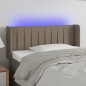 vidaXL Cabecero con LED de tela gris taupe 83x16x78/88 cm vidaXL Cabecero con LED de tela gris taupe 83x16x78/88 cm