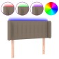 vidaXL Cabecero con LED de tela gris taupe 83x16x78/88 cm vidaXL Cabecero con LED de tela gris taupe 83x16x78/88 cm