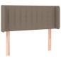 vidaXL Cabecero con LED de tela gris taupe 83x16x78/88 cm vidaXL Cabecero con LED de tela gris taupe 83x16x78/88 cm