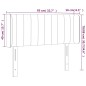 vidaXL Cabecero con LED de tela gris taupe 83x16x78/88 cm vidaXL Cabecero con LED de tela gris taupe 83x16x78/88 cm