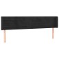 vidaXL Cabecero con LED de terciopelo negro 203x16x78/88 cm vidaXL Cabecero con LED de terciopelo negro 203x16x78/88 cm