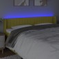 vidaXL Cabecero con LED de tela verde 203x16x78/88 cm vidaXL Cabecero con LED de tela verde 203x16x78/88 cm