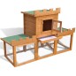 vidaXL Casa grande de animales jaula conejera de madera vidaXL Casa grande de animales jaula conejera de madera