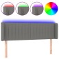 vidaXL Cabecero con LED de tela gris oscuro 147x16x78/88 cm vidaXL Cabecero con LED de tela gris oscuro 147x16x78/88 cm