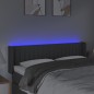vidaXL Cabecero con LED de tela gris oscuro 147x16x78/88 cm vidaXL Cabecero con LED de tela gris oscuro 147x16x78/88 cm