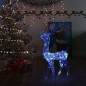 vidaXL Adorno de reno de Navidad acrílico azul 140 LEDs 120 cm vidaXL Adorno de reno de Navidad acrílico azul 140 LEDs 120 cm