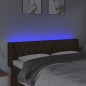 vidaXL Cabecero con LED de tela marrón oscuro 163x16x78/88 cm vidaXL Cabecero con LED de tela marrón oscuro 163x16x78/88 cm