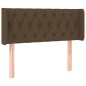 vidaXL Cabecero con LED de tela marrón oscuro 93x16x78/88 cm vidaXL Cabecero con LED de tela marrón oscuro 93x16x78/88 cm