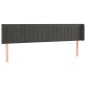 vidaXL Cabecero con LED de terciopelo gris oscuro 203x16x78/88 cm vidaXL Cabecero con LED de terciopelo gris oscuro 203x16x78/88 cm