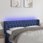 vidaXL Cabecero con LED de tela azul 147x16x78/88 cm vidaXL Cabecero con LED de tela azul 147x16x78/88 cm