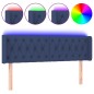 vidaXL Cabecero con LED de tela azul 147x16x78/88 cm vidaXL Cabecero con LED de tela azul 147x16x78/88 cm