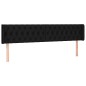 vidaXL Cabecero con LED de tela negro 183x16x78/88 cm vidaXL Cabecero con LED de tela negro 183x16x78/88 cm