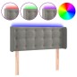vidaXL Cabecero con LED de terciopelo gris claro 83x16x78/88 cm vidaXL Cabecero con LED de terciopelo gris claro 83x16x78/88 cm