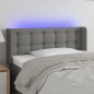 vidaXL Cabecero con LED de tela gris oscuro 83x16x78/88 cm vidaXL Cabecero con LED de tela gris oscuro 83x16x78/88 cm