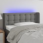 vidaXL Cabecero con luces LED de tela gris oscuro 93x16x78/88 cm vidaXL Cabecero con luces LED de tela gris oscuro 93x16x78/88 cm