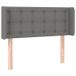 vidaXL Cabecero con luces LED de tela gris oscuro 93x16x78/88 cm vidaXL Cabecero con luces LED de tela gris oscuro 93x16x78/88 cm