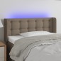 vidaXL Cabecero con LED de tela gris taupe 103x16x78/88 cm vidaXL Cabecero con LED de tela gris taupe 103x16x78/88 cm