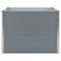 vidaXL Jardinera elevada 100x100x77 cm acero galvanizado gris