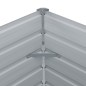 vidaXL Jardinera elevada 100x100x77 cm acero galvanizado gris