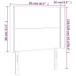 vidaXL Cabecero con LED de tela gris taupe 83x16x118/128 cm vidaXL Cabecero con LED de tela gris taupe 83x16x118/128 cm