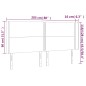 vidaXL Cabecero con LED de tela azul 203x16x118/128 cm vidaXL Cabecero con LED de tela azul 203x16x118/128 cm