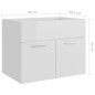 vidaXL Armario para lavabo madera contrachapada blanco 60x38,5x46 cm vidaXL Armario para lavabo madera contrachapada blanco 60x38,5x46 cm