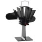 vidaXL Ventilador de estufa accionado por calor 2 aspas negro vidaXL Ventilador de estufa accionado por calor 2 aspas negro