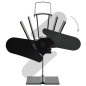 vidaXL Ventilador de estufa accionado por calor 2 aspas negro vidaXL Ventilador de estufa accionado por calor 2 aspas negro