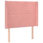 vidaXL Cabecero con LED de terciopelo rosa 103x16x118/128 cm vidaXL Cabecero con LED de terciopelo rosa 103x16x118/128 cm