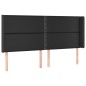 vidaXL Cabecero con LED cuero sintético negro 203x16x118/128 cm vidaXL Cabecero con LED cuero sintético negro 203x16x118/128 cm