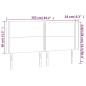 vidaXL Cabecero con LED cuero sintético capuchino 163x16x118/128cm vidaXL Cabecero con LED cuero sintético capuchino 163x16x118/128cm