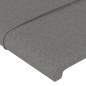 vidaXL Cabecero con LED de tela gris oscuro 183x16x118/128 cm vidaXL Cabecero con LED de tela gris oscuro 183x16x118/128 cm