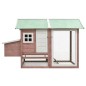 vidaXL Gallinero madera maciza de pino y abeto moca 170x81x110 cm vidaXL Gallinero madera maciza de pino y abeto moca 170x81x110 cm