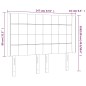 vidaXL Cabecero con LED de terciopelo gris claro 147x16x118/128 cm