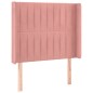 vidaXL Cabecero con LED de terciopelo rosa 103x16x118/128 cm vidaXL Cabecero con LED de terciopelo rosa 103x16x118/128 cm