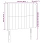 vidaXL Cabecero con LED de terciopelo rosa 103x16x118/128 cm vidaXL Cabecero con LED de terciopelo rosa 103x16x118/128 cm