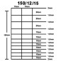 vidaXL Valla de jardín de acero galvanizado plateado 50 m 150 cm vidaXL Valla de jardín de acero galvanizado plateado 50 m 150 cm