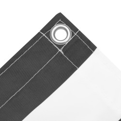 vidaXL Toldo para balcón tela oxford gris antracita y blanco 120x300cm