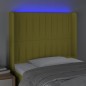 vidaXL Cabecero con LED de tela verde 103x16x118/128 cm vidaXL Cabecero con LED de tela verde 103x16x118/128 cm