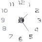 vidaXL Reloj 3D de pared con diseño moderno 100 cm XXL plateado vidaXL Reloj 3D de pared con diseño moderno 100 cm XXL plateado