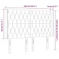 vidaXL Cabecero con LED de tela gris claro 163x16x118/128 cm vidaXL Cabecero con LED de tela gris claro 163x16x118/128 cm