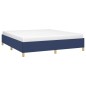 vidaXL Estructura de cama box spring tela azul 160x200 cm vidaXL Estructura de cama box spring tela azul 160x200 cm