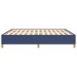 vidaXL Estructura de cama box spring tela azul 160x200 cm vidaXL Estructura de cama box spring tela azul 160x200 cm